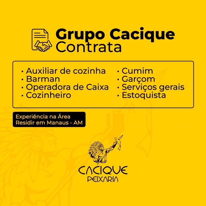 Grupo Cacique abre Vagas De Emprego Para Várias Funções Oportunidades